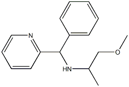 (1-methoxypropan-2-yl)[phenyl(pyridin-2-yl)methyl]amine Struktur