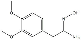 (1Z)-2-(3,4-dimethoxyphenyl)-N'-hydroxyethanimidamide Struktur