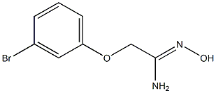 (1Z)-2-(3-bromophenoxy)-N'-hydroxyethanimidamide Struktur