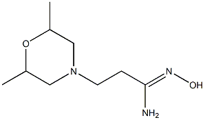 (1Z)-3-(2,6-dimethylmorpholin-4-yl)-N'-hydroxypropanimidamide Struktur