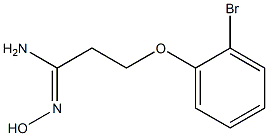 (1Z)-3-(2-bromophenoxy)-N'-hydroxypropanimidamide Struktur