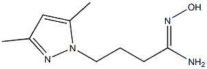 (1Z)-4-(3,5-dimethyl-1H-pyrazol-1-yl)-N'-hydroxybutanimidamide Struktur