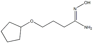 (1Z)-4-(cyclopentyloxy)-N'-hydroxybutanimidamide Struktur