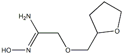 (1Z)-N'-hydroxy-2-(tetrahydrofuran-2-ylmethoxy)ethanimidamide Struktur