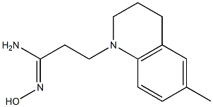 (1Z)-N'-hydroxy-3-(6-methyl-3,4-dihydroquinolin-1(2H)-yl)propanimidamide Struktur