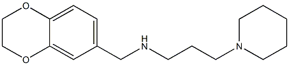 (2,3-dihydro-1,4-benzodioxin-6-ylmethyl)[3-(piperidin-1-yl)propyl]amine Struktur