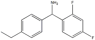 (2,4-difluorophenyl)(4-ethylphenyl)methanamine Struktur