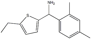 (2,4-dimethylphenyl)(5-ethylthiophen-2-yl)methanamine Struktur