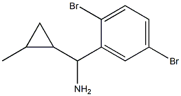 (2,5-dibromophenyl)(2-methylcyclopropyl)methanamine Struktur