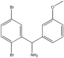 (2,5-dibromophenyl)(3-methoxyphenyl)methanamine Struktur