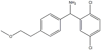 (2,5-dichlorophenyl)[4-(2-methoxyethyl)phenyl]methanamine Struktur