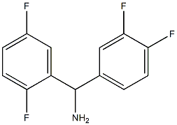 (2,5-difluorophenyl)(3,4-difluorophenyl)methanamine Struktur