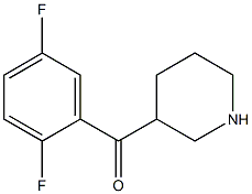 (2,5-difluorophenyl)(piperidin-3-yl)methanone Struktur