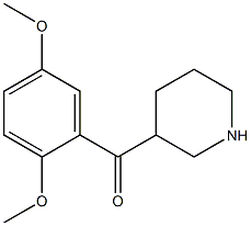 (2,5-dimethoxyphenyl)(piperidin-3-yl)methanone Struktur