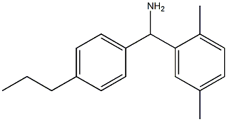 (2,5-dimethylphenyl)(4-propylphenyl)methanamine Struktur