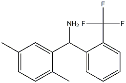 (2,5-dimethylphenyl)[2-(trifluoromethyl)phenyl]methanamine Struktur