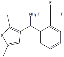 (2,5-dimethylthiophen-3-yl)[2-(trifluoromethyl)phenyl]methanamine Struktur