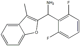 (2,6-difluorophenyl)(3-methyl-1-benzofuran-2-yl)methanamine Struktur