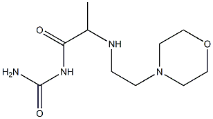 (2-{[2-(morpholin-4-yl)ethyl]amino}propanoyl)urea Struktur