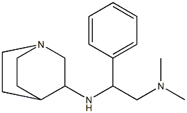 (2-{1-azabicyclo[2.2.2]octan-3-ylamino}-2-phenylethyl)dimethylamine Struktur