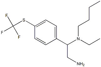 (2-amino-1-{4-[(trifluoromethyl)sulfanyl]phenyl}ethyl)(butyl)ethylamine Struktur