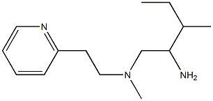 (2-amino-3-methylpentyl)(methyl)[2-(pyridin-2-yl)ethyl]amine Struktur