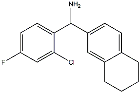 (2-chloro-4-fluorophenyl)(5,6,7,8-tetrahydronaphthalen-2-yl)methanamine Struktur