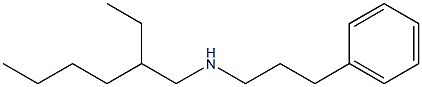 (2-ethylhexyl)(3-phenylpropyl)amine Struktur