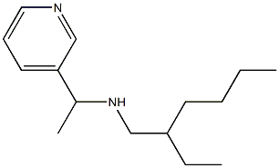 (2-ethylhexyl)[1-(pyridin-3-yl)ethyl]amine Struktur