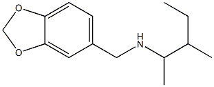 (2H-1,3-benzodioxol-5-ylmethyl)(3-methylpentan-2-yl)amine Struktur