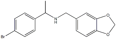 (2H-1,3-benzodioxol-5-ylmethyl)[1-(4-bromophenyl)ethyl]amine Struktur