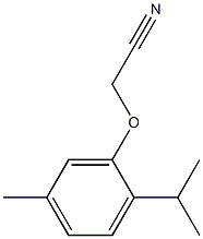 (2-isopropyl-5-methylphenoxy)acetonitrile Struktur