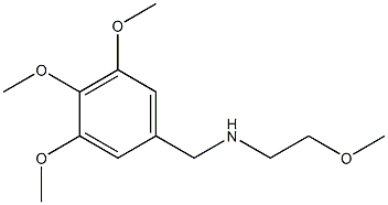 (2-methoxyethyl)[(3,4,5-trimethoxyphenyl)methyl]amine Struktur