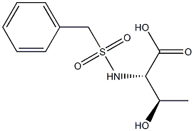 (2S,3R)-2-[(benzylsulfonyl)amino]-3-hydroxybutanoic acid Struktur