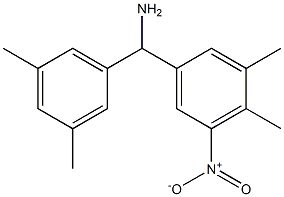 (3,4-dimethyl-5-nitrophenyl)(3,5-dimethylphenyl)methanamine Struktur