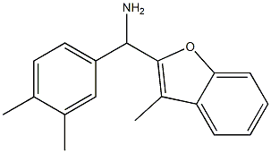 (3,4-dimethylphenyl)(3-methyl-1-benzofuran-2-yl)methanamine Struktur