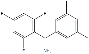 (3,5-dimethylphenyl)(2,4,6-trifluorophenyl)methanamine Struktur