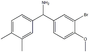 (3-bromo-4-methoxyphenyl)(3,4-dimethylphenyl)methanamine Struktur