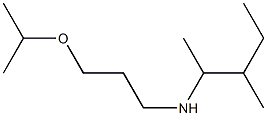 (3-methylpentan-2-yl)[3-(propan-2-yloxy)propyl]amine Struktur