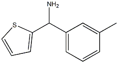 (3-methylphenyl)(thiophen-2-yl)methanamine Struktur