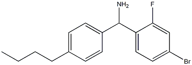 (4-bromo-2-fluorophenyl)(4-butylphenyl)methanamine Struktur