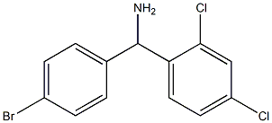 (4-bromophenyl)(2,4-dichlorophenyl)methanamine Struktur