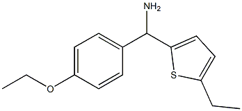 (4-ethoxyphenyl)(5-ethylthiophen-2-yl)methanamine Struktur