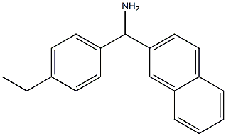 (4-ethylphenyl)(naphthalen-2-yl)methanamine Struktur