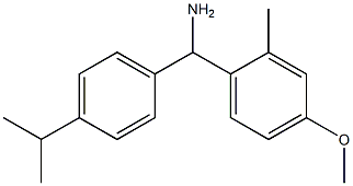 (4-methoxy-2-methylphenyl)[4-(propan-2-yl)phenyl]methanamine Struktur