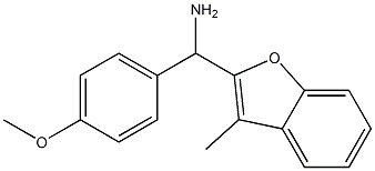 (4-methoxyphenyl)(3-methyl-1-benzofuran-2-yl)methanamine Struktur