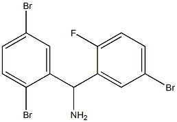 (5-bromo-2-fluorophenyl)(2,5-dibromophenyl)methanamine Struktur