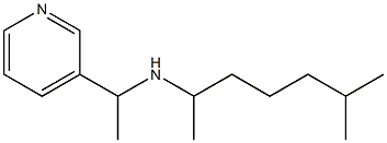 (6-methylheptan-2-yl)[1-(pyridin-3-yl)ethyl]amine Struktur