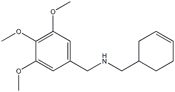 (cyclohex-3-en-1-ylmethyl)[(3,4,5-trimethoxyphenyl)methyl]amine Struktur