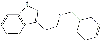 (cyclohex-3-en-1-ylmethyl)[2-(1H-indol-3-yl)ethyl]amine Struktur